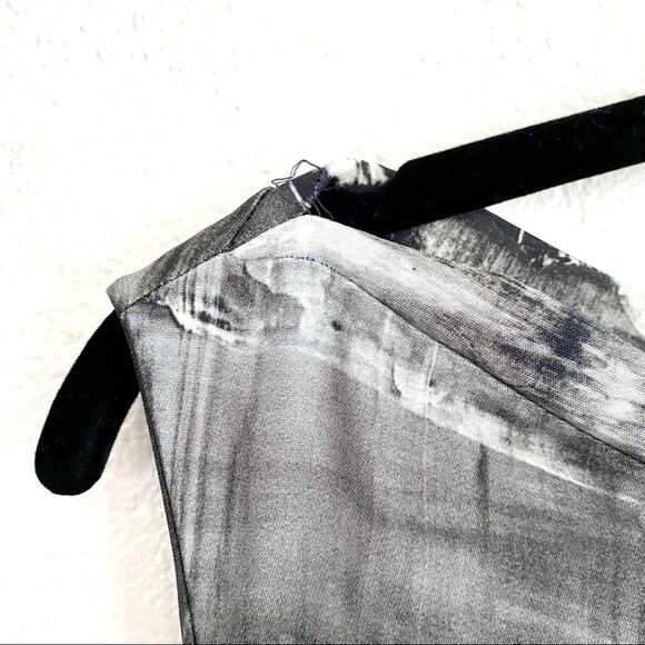 Victor Alfaro Paint Wide Neck Sleeveless Dress Size 4 - Picture 6 of 8